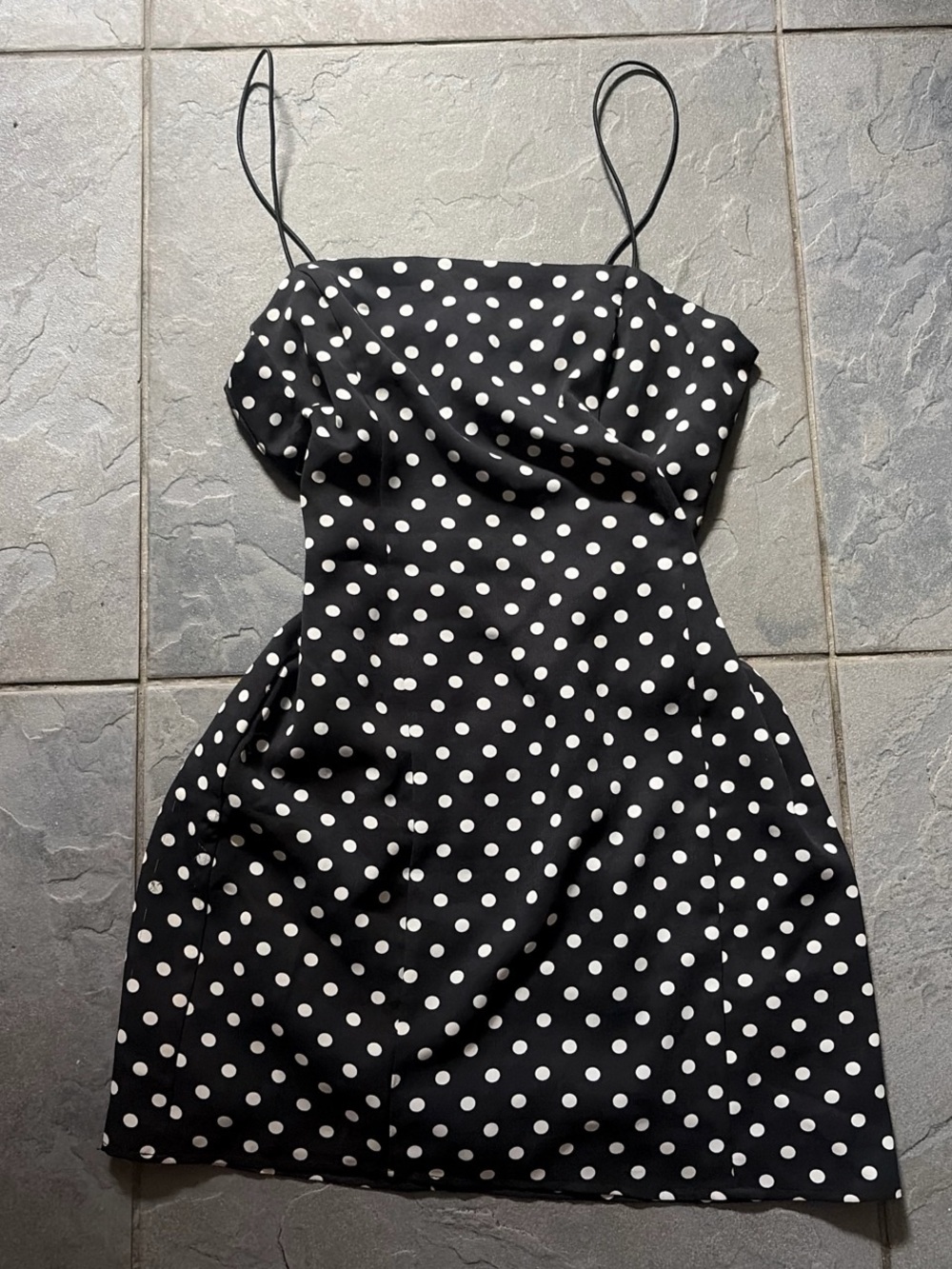 Urban Outfitters Black & White Polka Dot Mini Dress